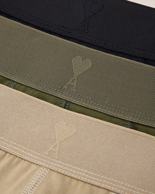 Grey Cotton Jersey Three Pack Boxers
